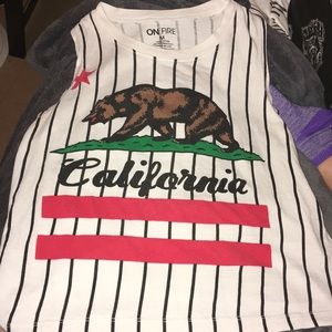 California republic crop top. Size M CROP TOP.